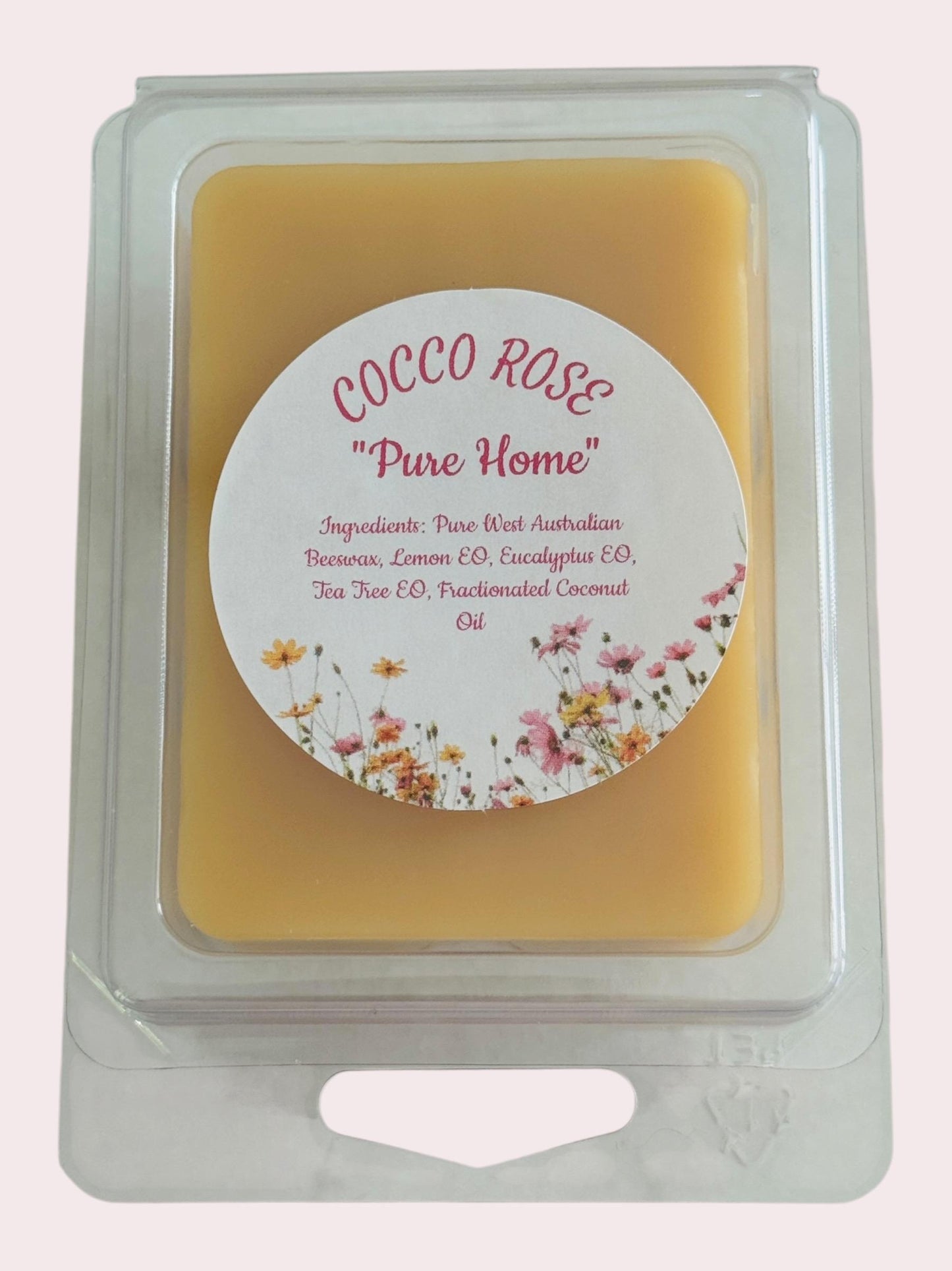 Cocco Rose Pure Home Beeswax Wax Melts | Lemon, Eucalyptus, Tea Tree Essential Oils