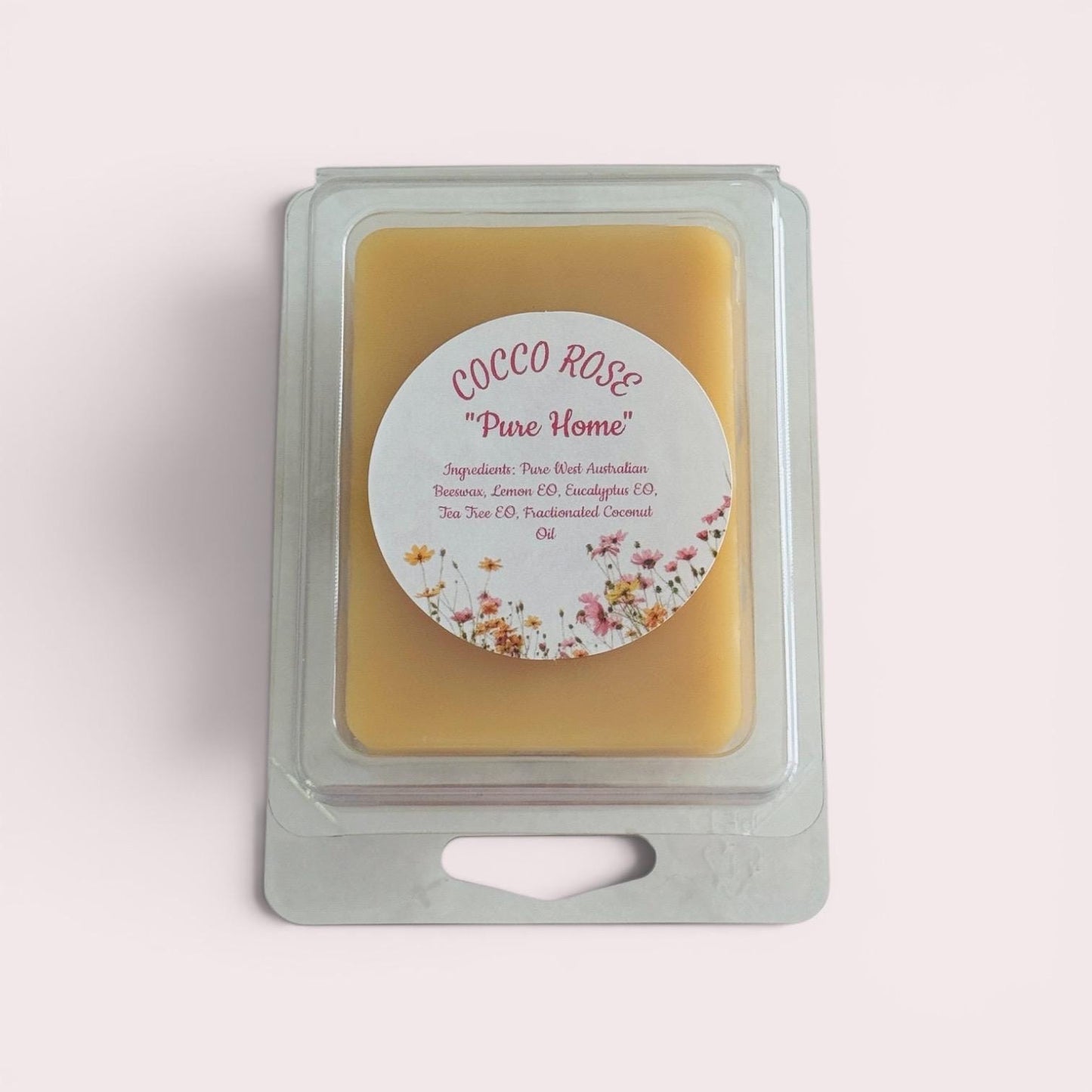 Cocco Rose Pure Home Beeswax Wax Melts | Lemon, Eucalyptus, Tea Tree Essential Oils