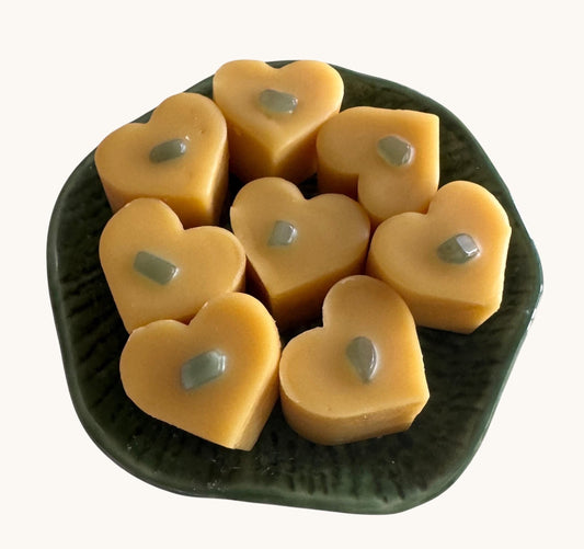 Cocco Rose Pure Home Wax Melts | Heart Beeswax Melts | Crystal Aromatherapy Wax Melts | Natural Home Fragrance