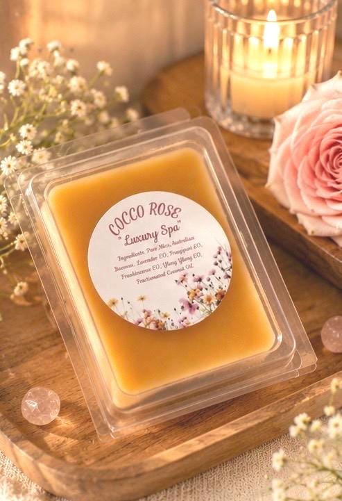 Lavender Bergamot Wax Melts | Essential Oil Spa Beeswax Melts | Relaxing Home Fragrance | Gifts | Handmade in Australia