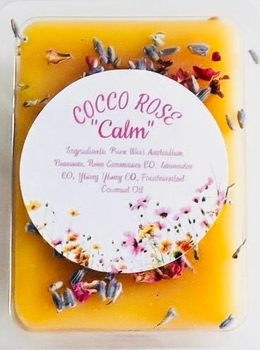 Lavender Rose Beeswax Melts | Essential Oils | Floral Calming Self Care Gift | Handmade in Australia