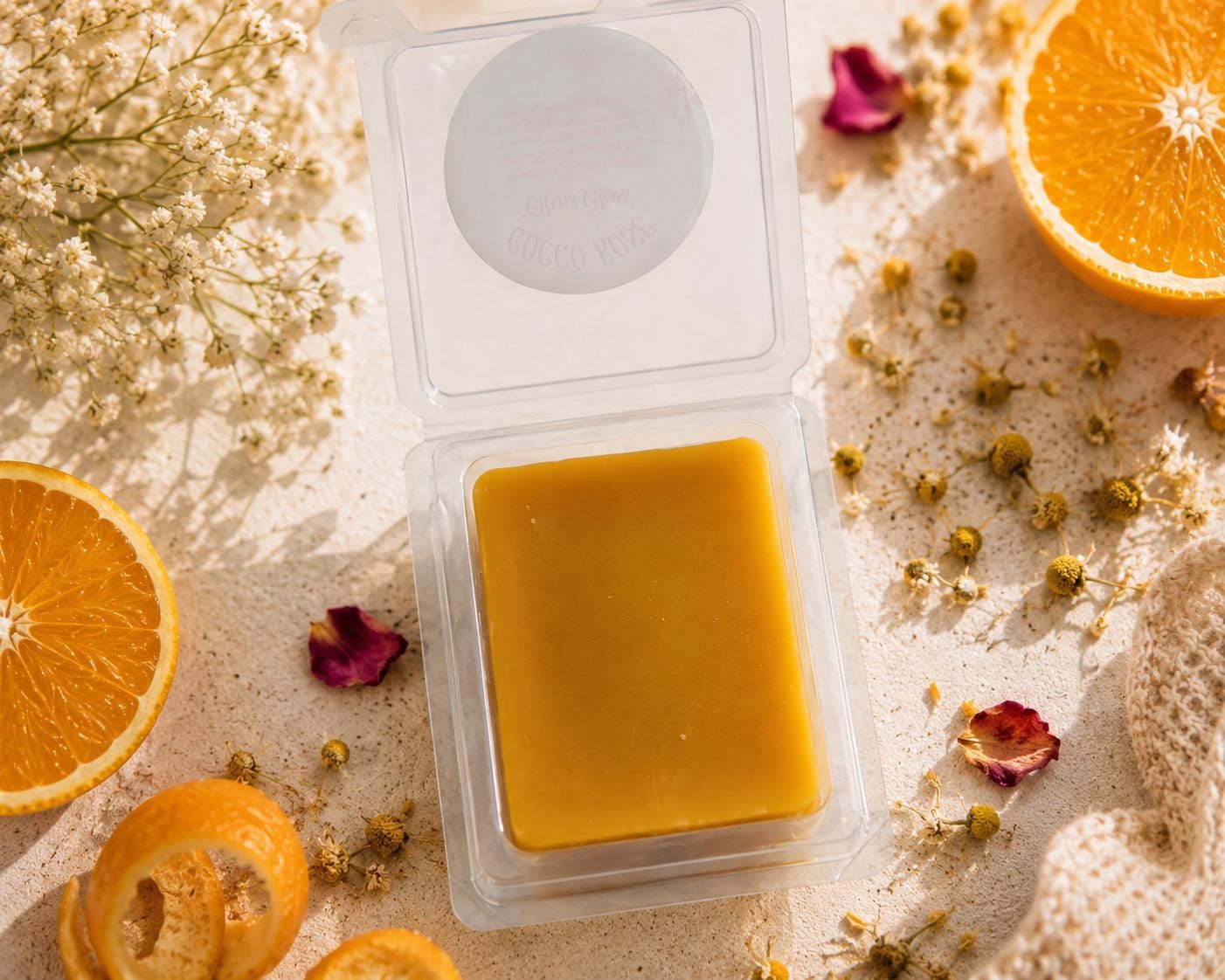Sweet Orange Beeswax Melts | Pure Essential Oils |Fresh Citrus Home Fragrance and Gift | Handmade in Australia