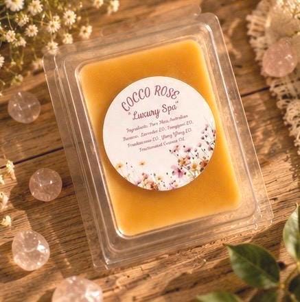 Lavender Bergamot Wax Melts | Essential Oil Spa Beeswax Melts | Relaxing Home Fragrance | Gifts | Handmade in Australia