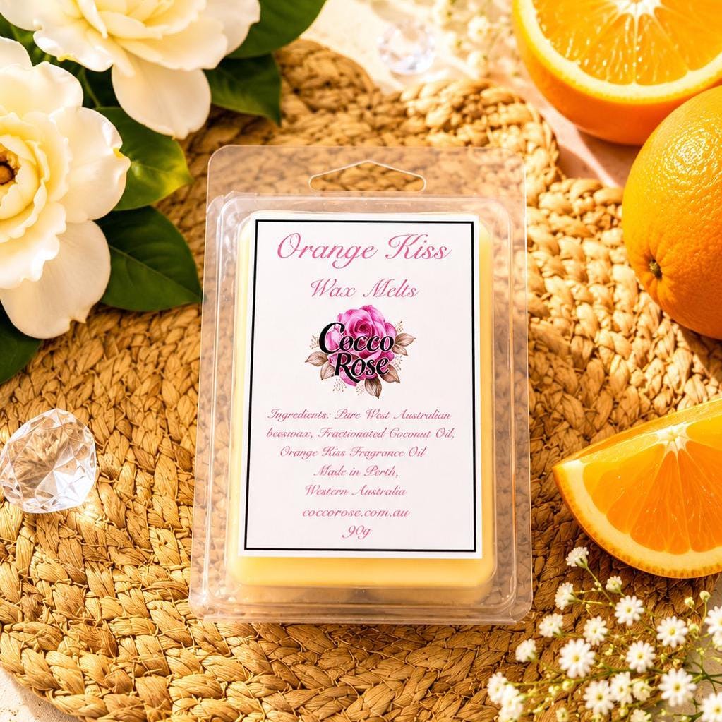 Beeswax Melts | Fresh Orange Citrus Fragrance Oil | Home Fragrance | Gifts| Handmade in Australia