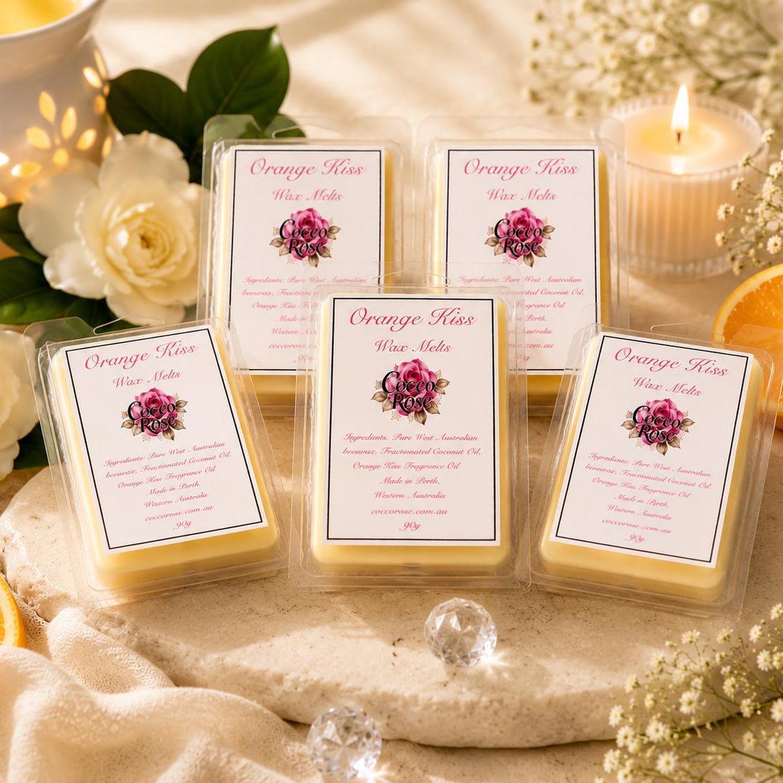 Beeswax Melts | Fresh Orange Citrus Fragrance Oil | Home Fragrance | Gifts| Handmade in Australia
