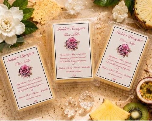 Tropical Beeswax Melts | Gardenia Pineapple Beeswax Melts | Floral Home Fragrance and Gifts | Handmade in Australia