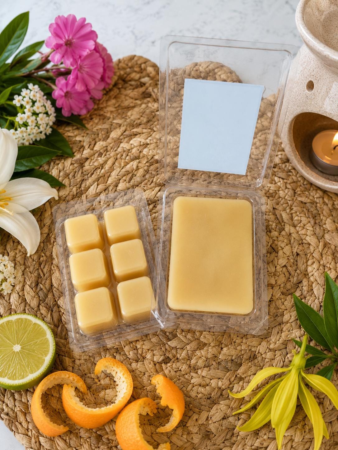 Relaxing Beeswax Melts |  Citrus Floral Home Fragrance | Spa Inspired Gifts | Handmade in Australia
