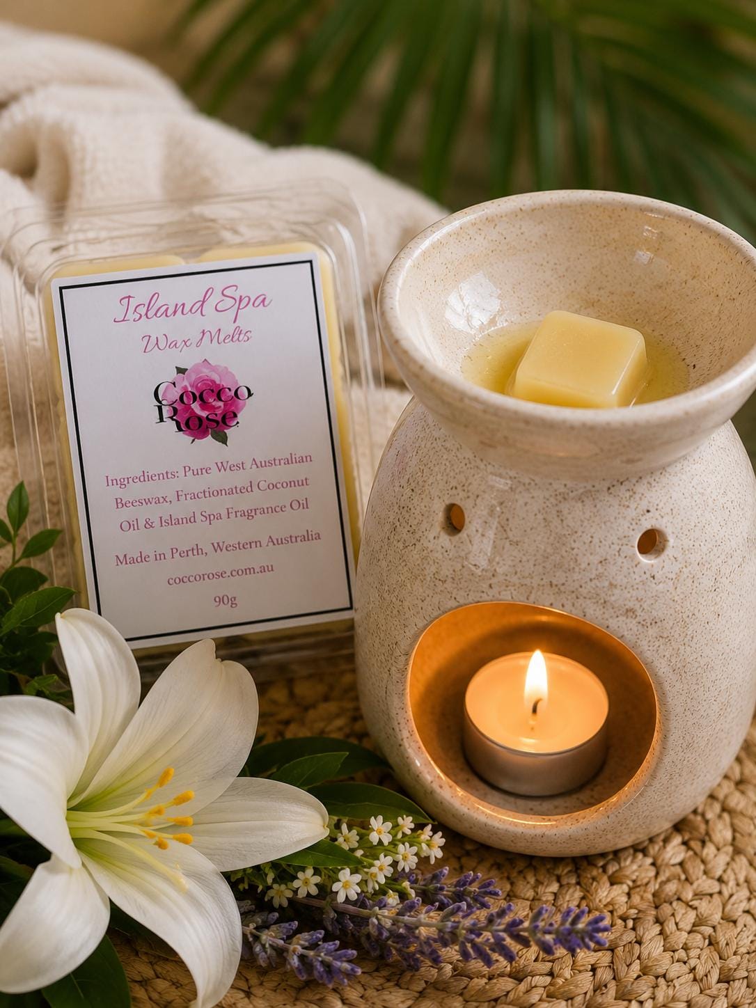 Relaxing Beeswax Melts |  Citrus Floral Home Fragrance | Spa Inspired Gifts | Handmade in Australia