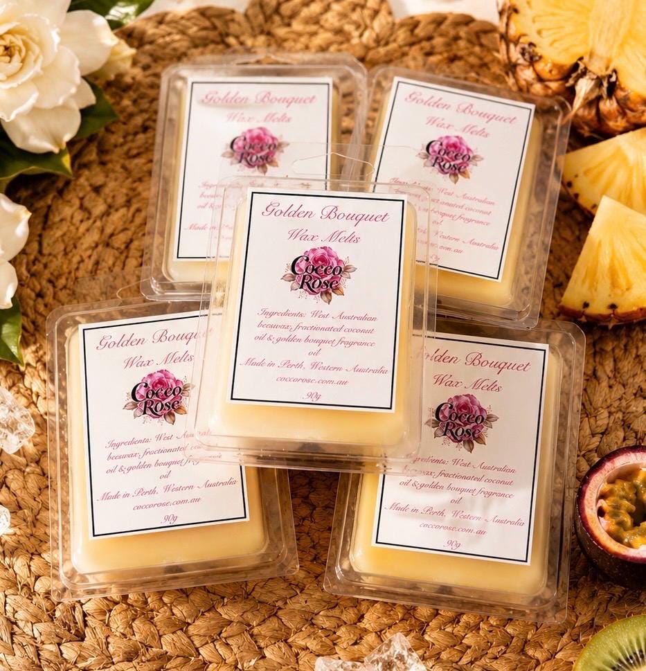 Tropical Beeswax Melts | Gardenia Pineapple Beeswax Melts | Floral Home Fragrance and Gifts | Handmade in Australia
