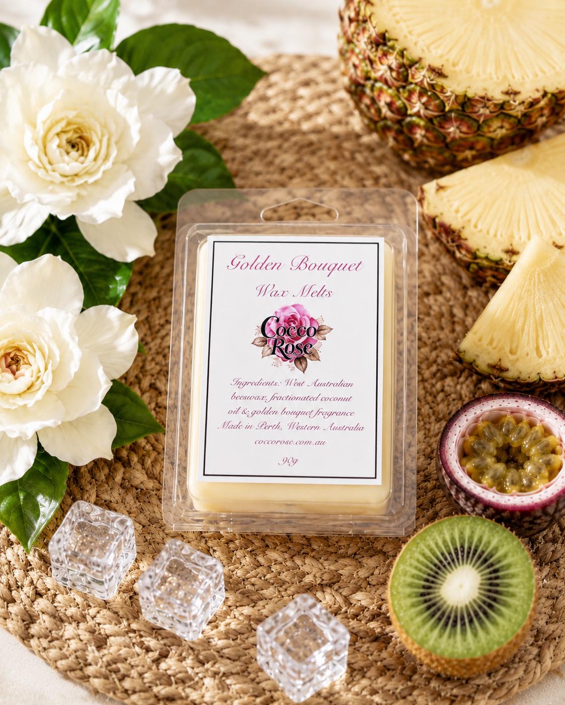 Tropical Beeswax Melts | Gardenia Pineapple Beeswax Melts | Floral Home Fragrance and Gifts | Handmade in Australia